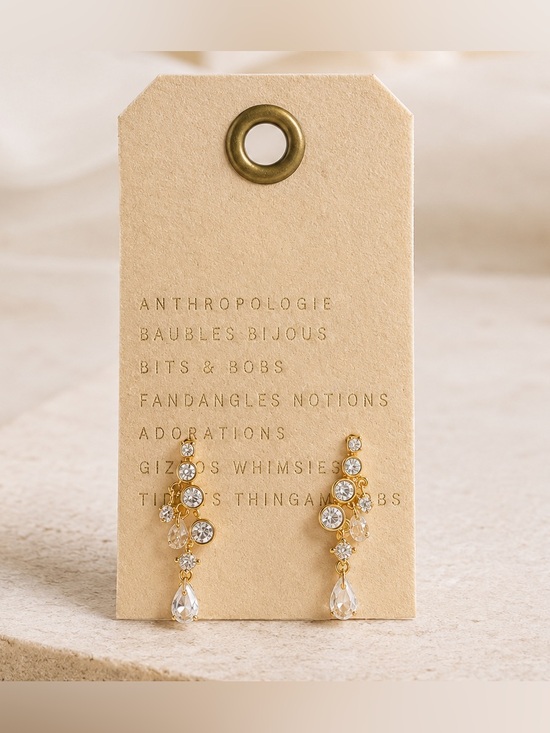 Anthropologie Jewelry - Anthropologie Crystal Drop Earrings – NWT ✨